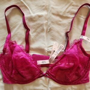 Victoria's Secret Pink Lace Balconette Bra